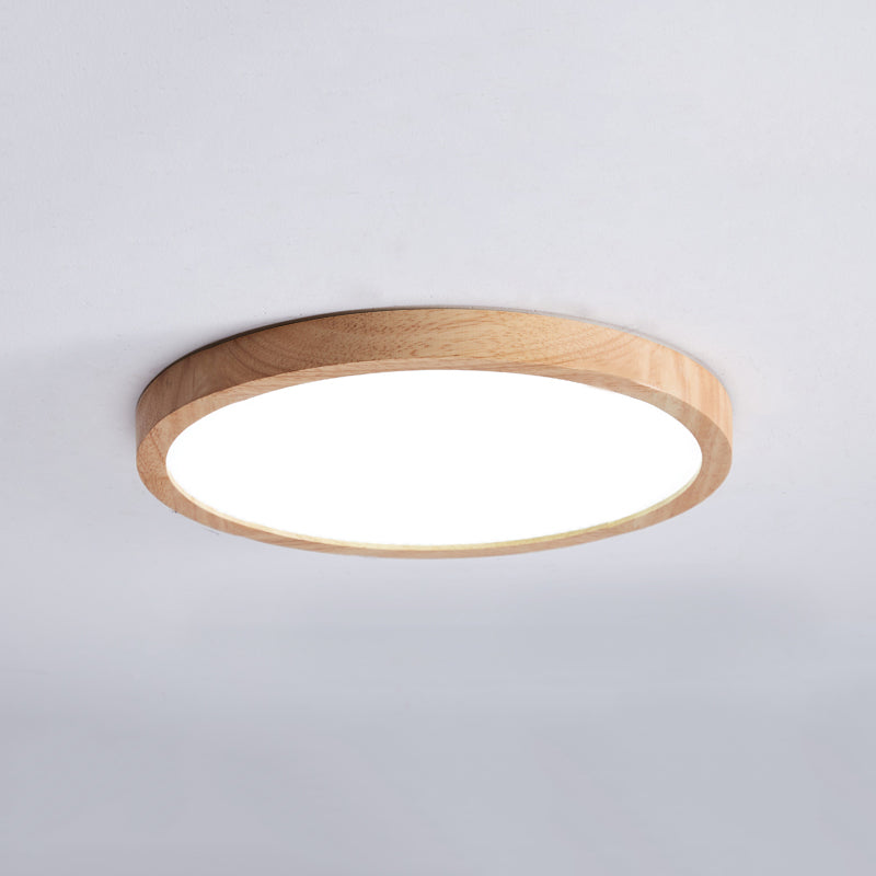 Luminaire de plafond encastré en bois moderne lampe de chambre lampe de chambre intérieure