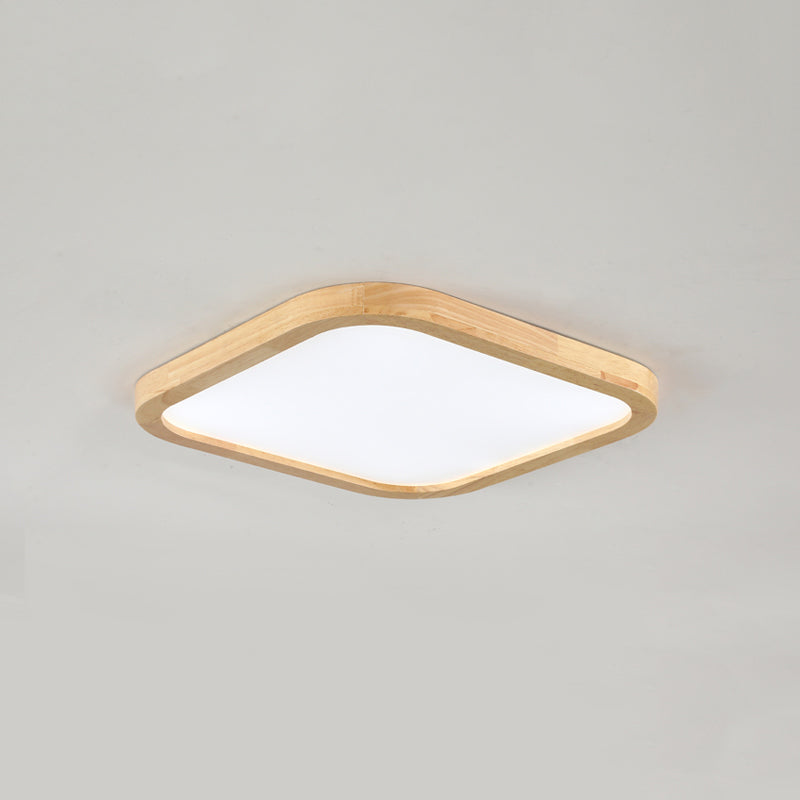Luminaire de plafond encastré en bois moderne lampe de chambre lampe de chambre intérieure