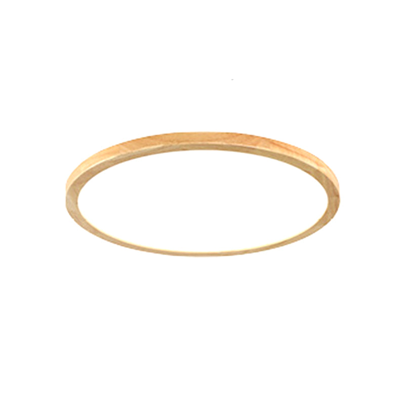 Modern Wood Flush Mount Ceiling Fixture Room Light Indoor Bedroom Light