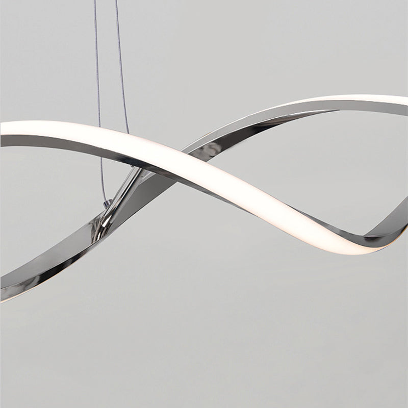 Stile contemporaneo in alluminio Luci appese a sospensione Linear Island Lighting Fun per sala da pranzo