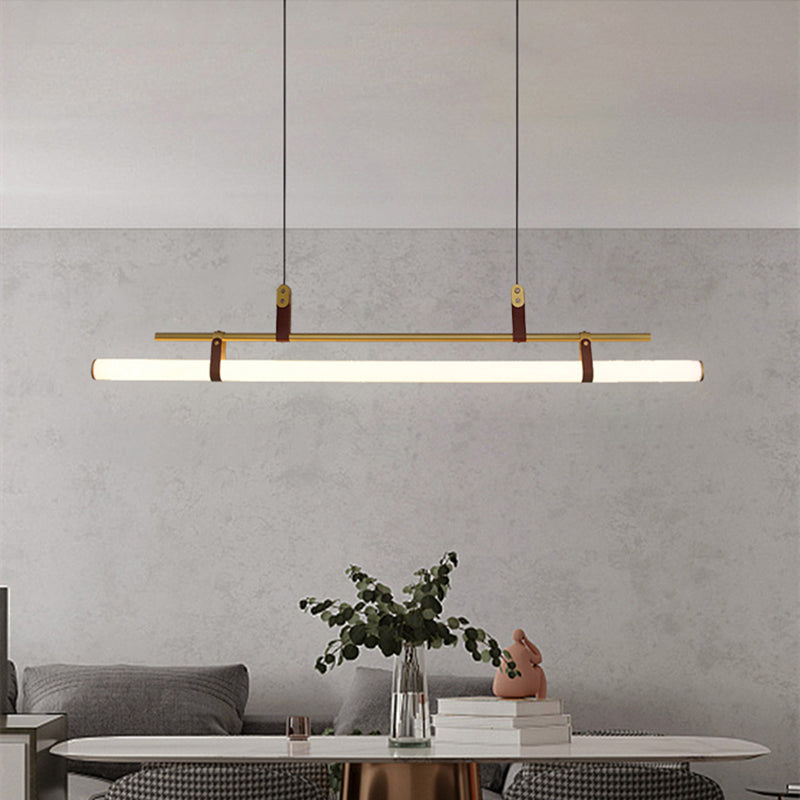 Nuovo lampada lampadario a sospensione moderno di metallo a sospensione per la luce lineare per la stanza di dinging