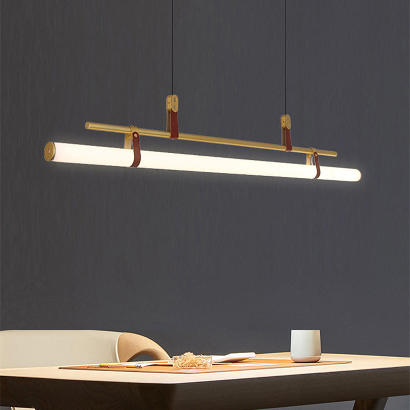 Nuovo lampada lampadario a sospensione moderno di metallo a sospensione per la luce lineare per la stanza di dinging