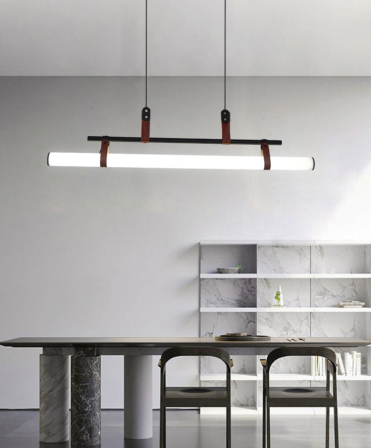 Nuovo lampada lampadario a sospensione moderno di metallo a sospensione per la luce lineare per la stanza di dinging