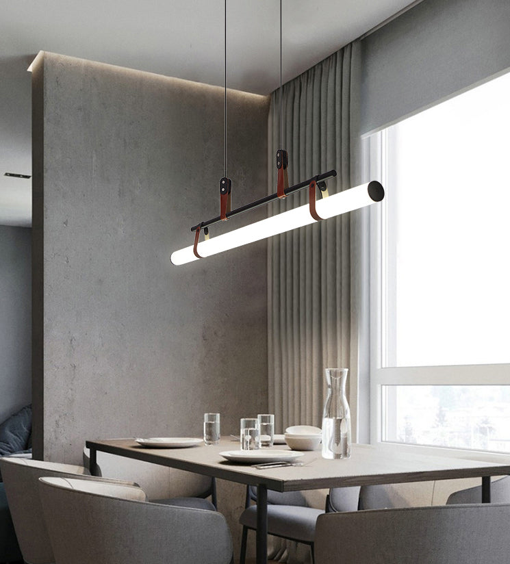 Nuovo lampada lampadario a sospensione moderno di metallo a sospensione per la luce lineare per la stanza di dinging