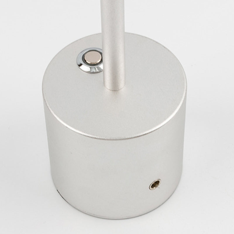 Postmodern Minimalist Round LED Night Lighting Metallic Living Room Table Light