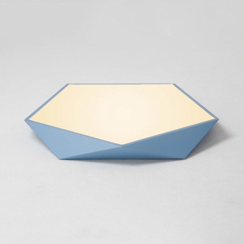 Acrylic Macaron LED Flush Mount Ceiling Light in Modern Singularity Wrought Iron Geometric Ceiling Fixture for Bedroom