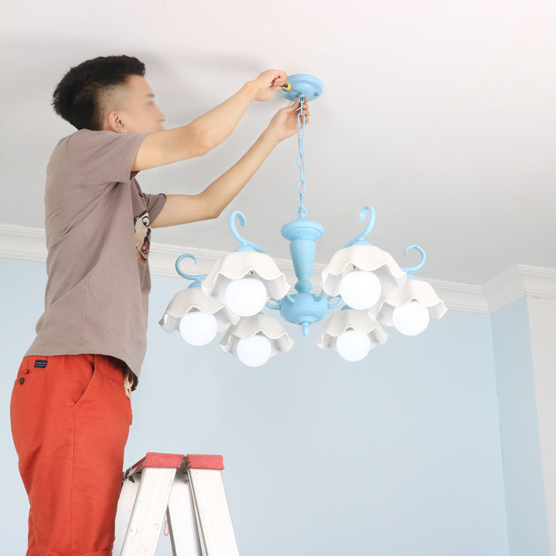 Cerámica contemporánea Luz de colgante de techo Sputnik Luz colgante de colgantes para dormitorio