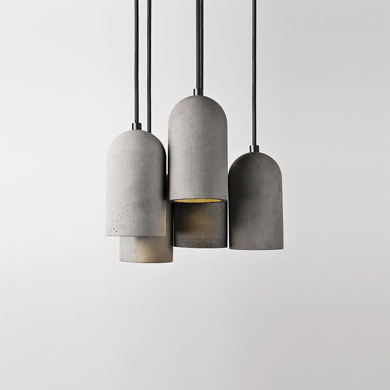 Modern Cement Pendulum Light 1-Light hangend plafondlicht voor eetkamer