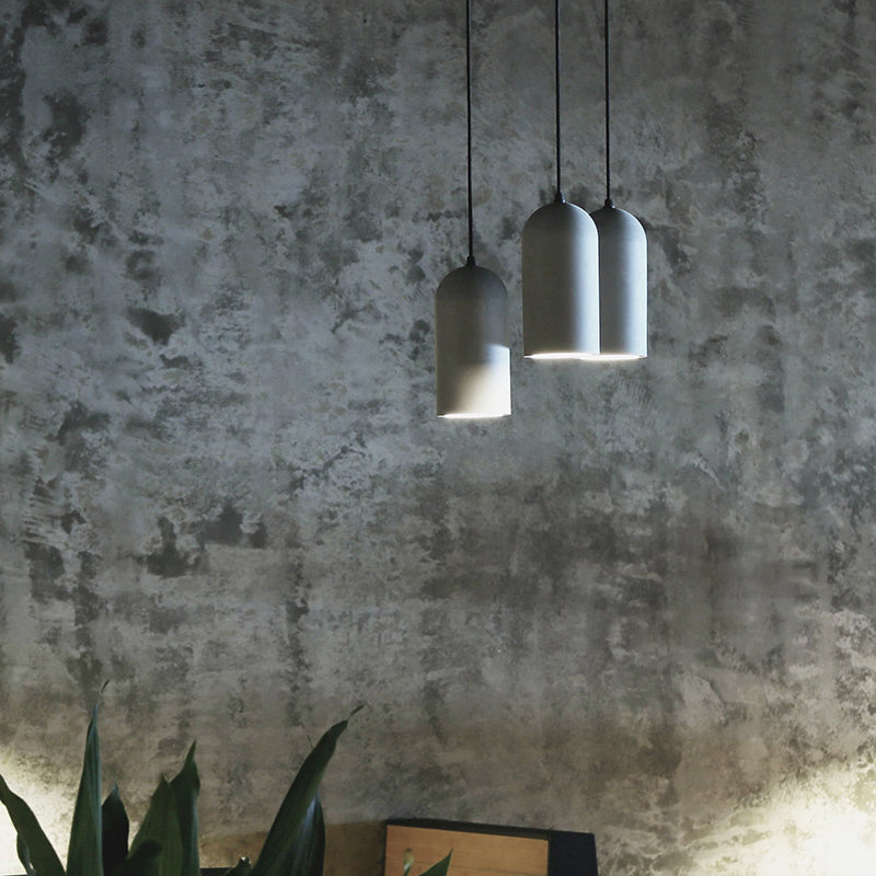 Modern Cement Pendulum Light 1-Light hangend plafondlicht voor eetkamer