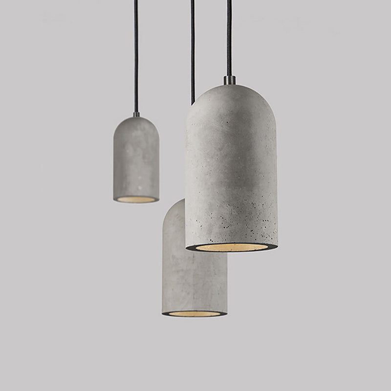 Modern Cement Pendulum Light 1-Light hangend plafondlicht voor eetkamer