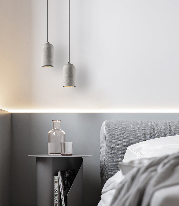 Modern Cement Pendulum Light 1-Light hangend plafondlicht voor eetkamer