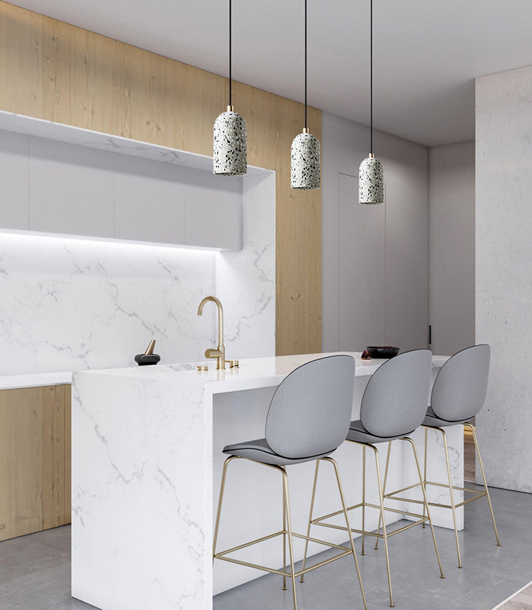 Modern Cement Pendulum Light 1-Light hangend plafondlicht voor eetkamer