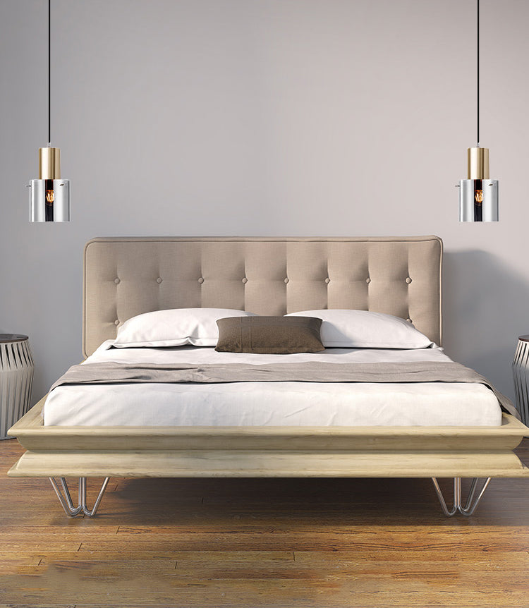 Metal Cylinder Pendant Light Nordic Modern Style Down Lighting for Living Room