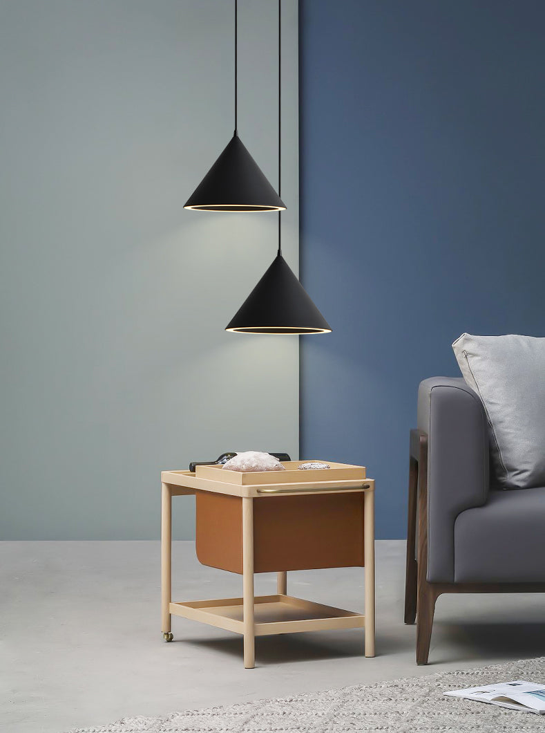 Cone Nordic Modern Pendant Light Metal 1-Light Down Lighting for Dining Room