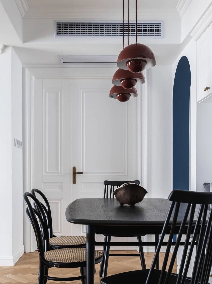 Iron Iron Contemporary sospeso a sospensione Light 1 ciondolo a 1 luce per sala da pranzo