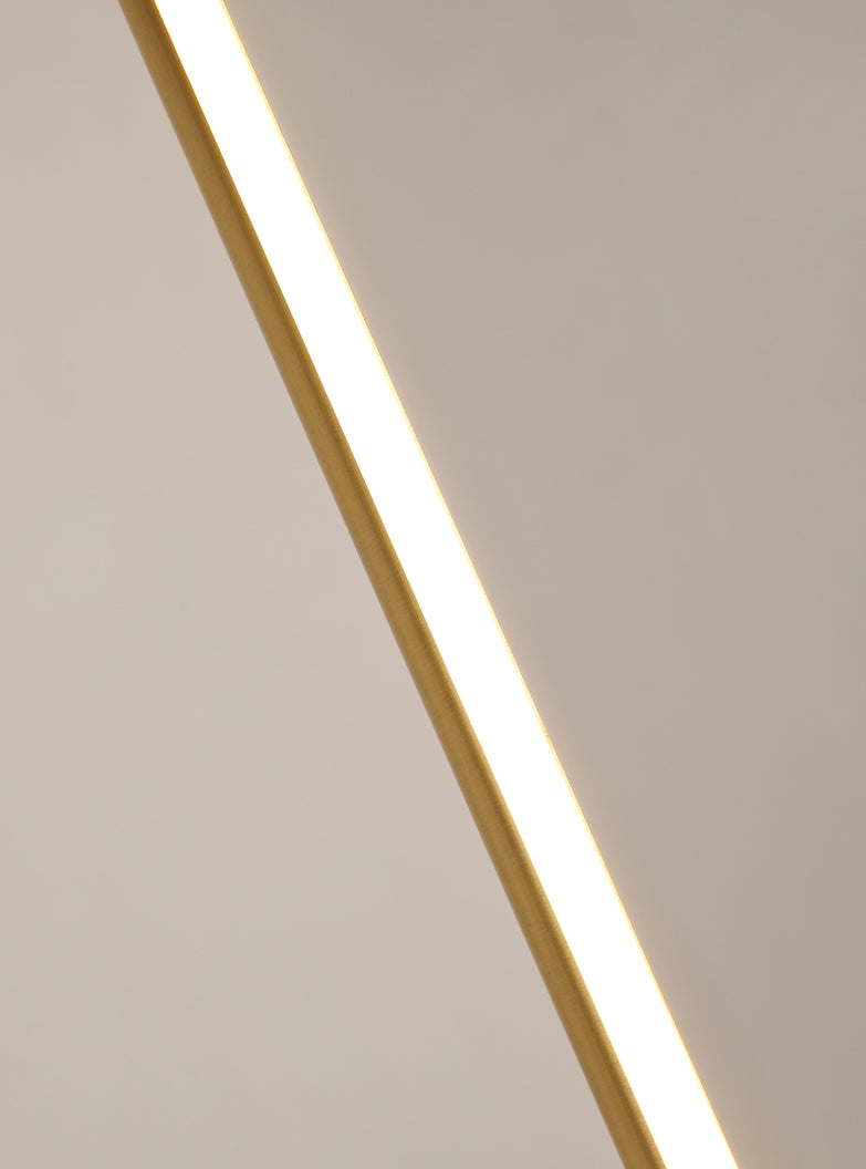 Metal New Modern Hanging Ceiling Light Linear 1-Light Pendant Light for Bedroom