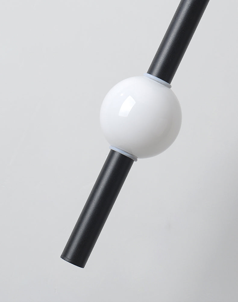 Minimalist LED Hanging Ceiling Light Metal 1-Light Linear Ceiling Pendant Light