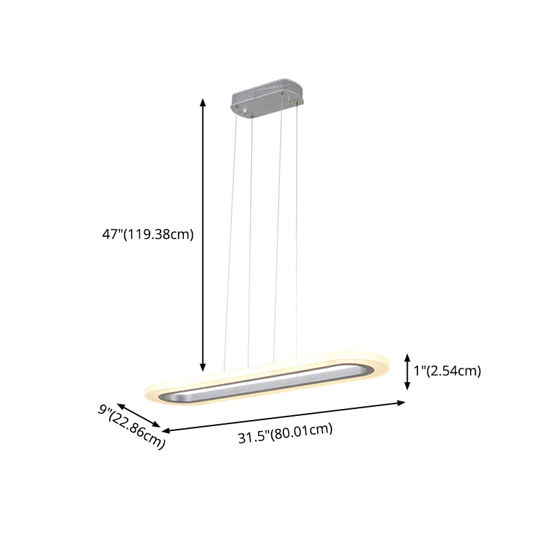 Nouveau éclairage de lustre linéaire en aluminium blanc moderne pour le bureau