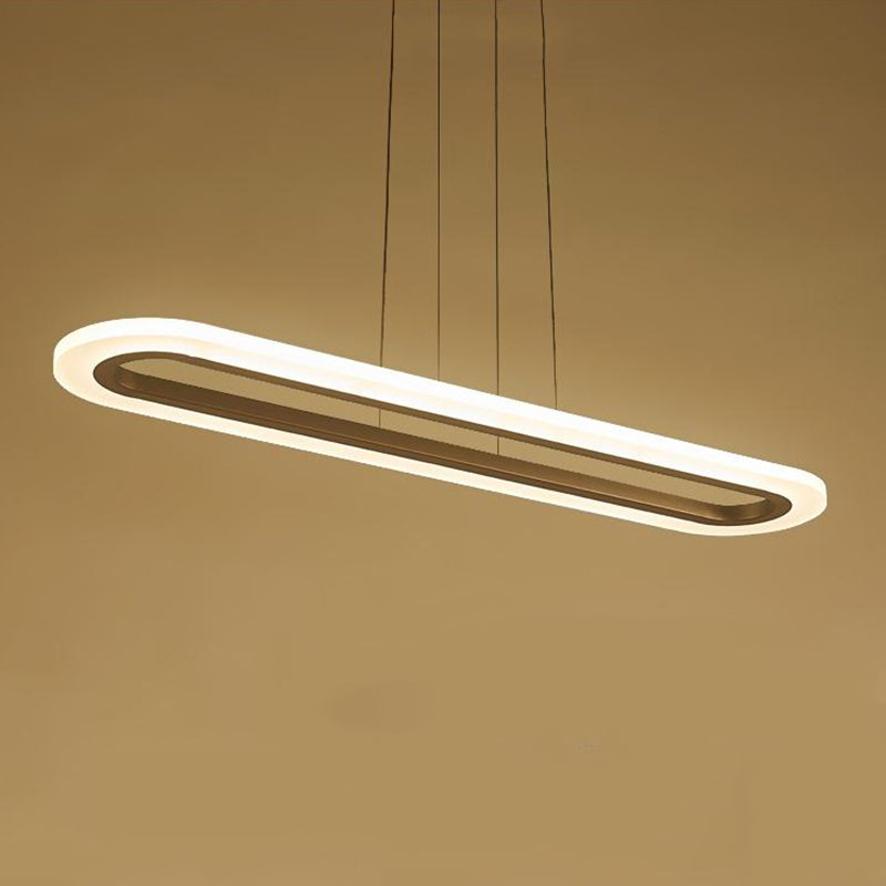 Nouveau éclairage de lustre linéaire en aluminium blanc moderne pour le bureau