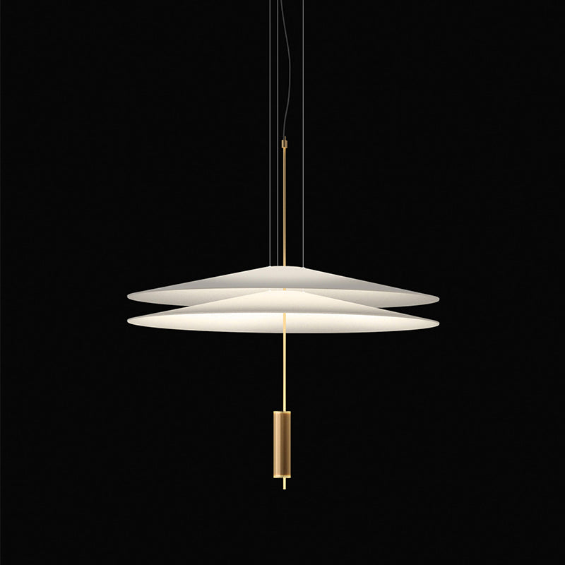 Slim Metal Modern Hanging Lamp Kit 1-Light LED Down Lighting Pendant for Living Room