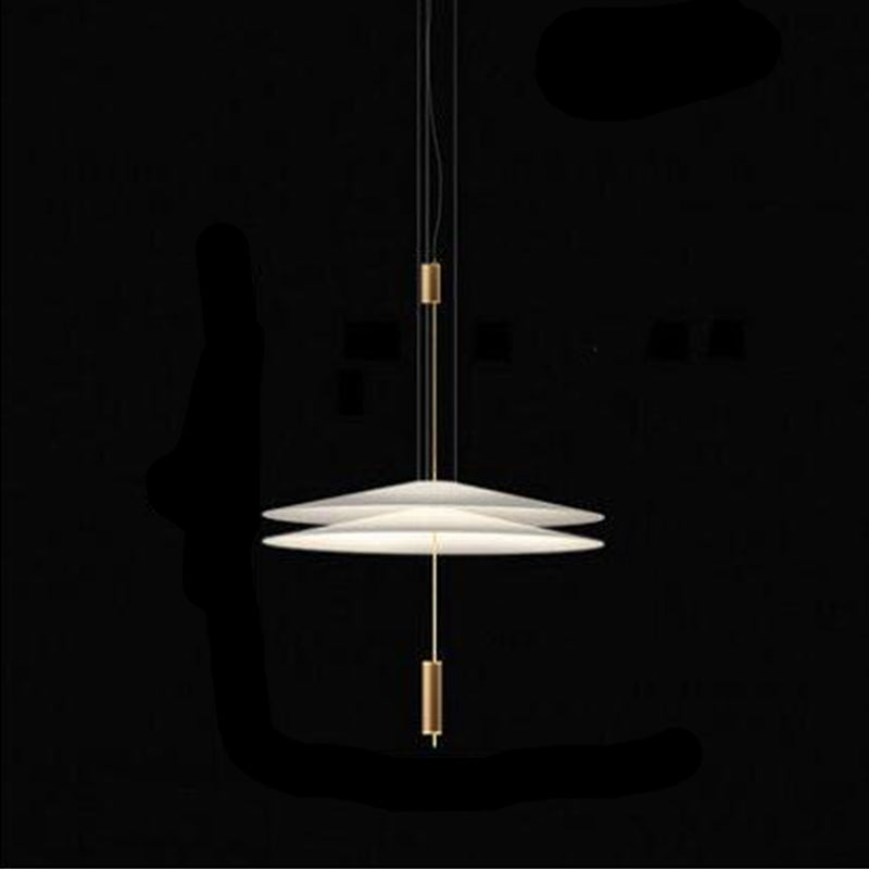 Slim Metal Modern Hanging Lamp Kit 1-Light LED Down Lighting Pendant for Living Room