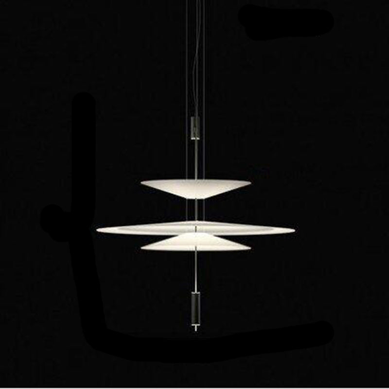 Slim Metal Modern Hanging Lamp Kit 1-Light LED Down Lighting Pendant for Living Room