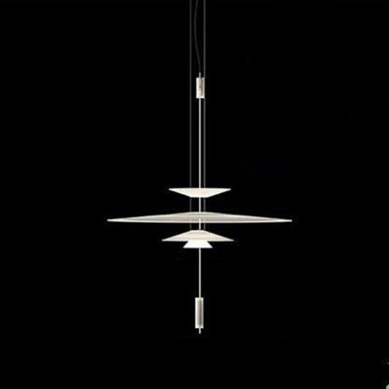 Slim Metal Modern Hanging Lamp Kit 1-Light LED Down Lighting Pendant for Living Room