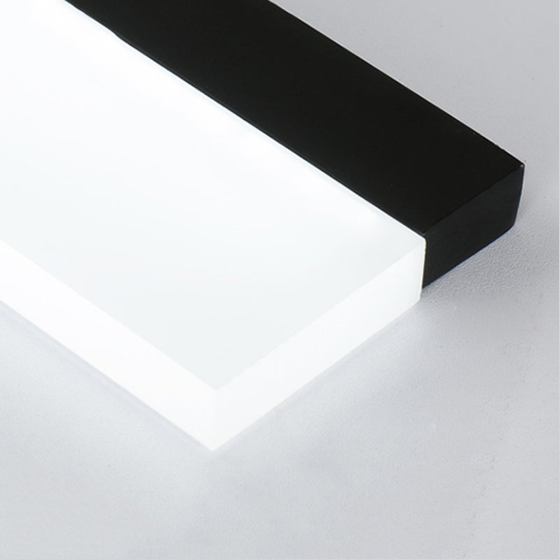 Black Aluminum Minimal Ceiling Lamp 1-Light LED Pendant Lighting Fixture for Office