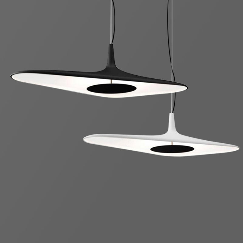 Modernes Harz-Pendel Licht Schlankes 1-Licht-LED-Deckenleuchte für Esszimmer