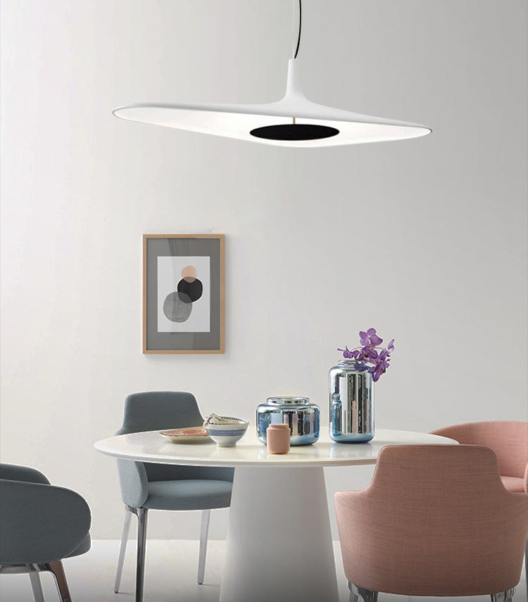 Modernes Harz-Pendel Licht Schlankes 1-Licht-LED-Deckenleuchte für Esszimmer