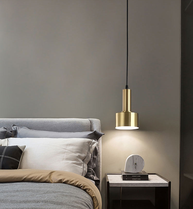 1-Licht-Metallzylinder Anhänger Licht moderner Stil Down Lighting für Esszimmer