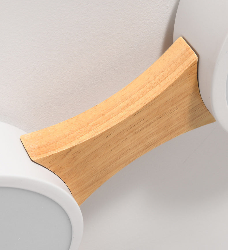Moderne minimalistische LED-plafondlamp Houten Spoetnik Inbouw met acrylkap