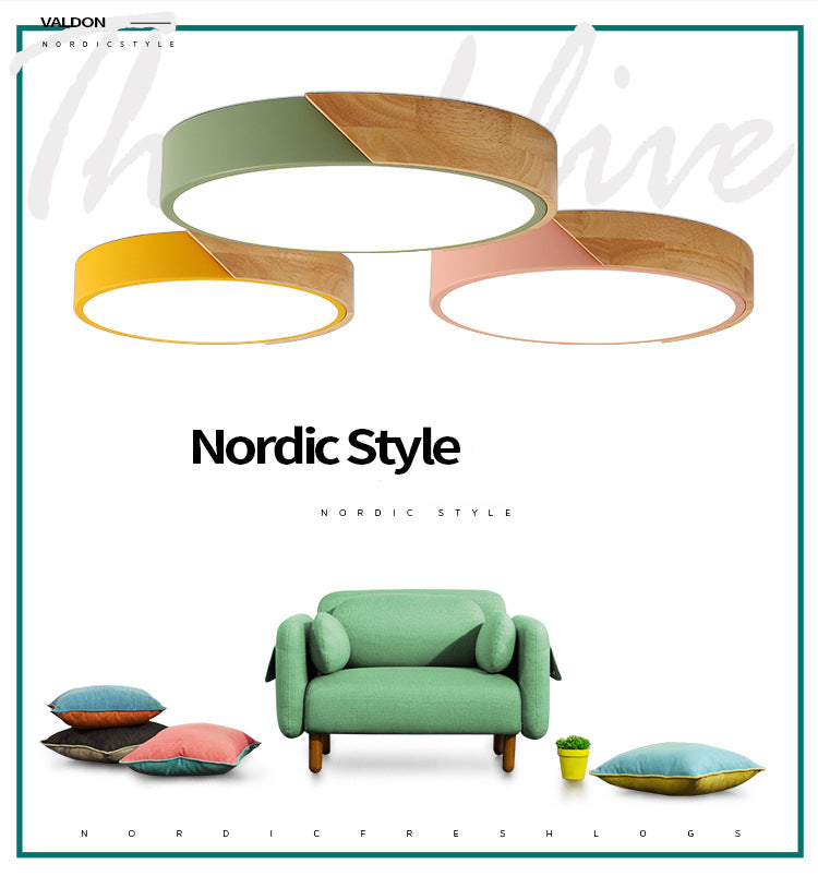 Soporte de vaciado de LED acrílico circular en estilo conciso moderno de hierro forjado de hierro forjado para espacios interiores