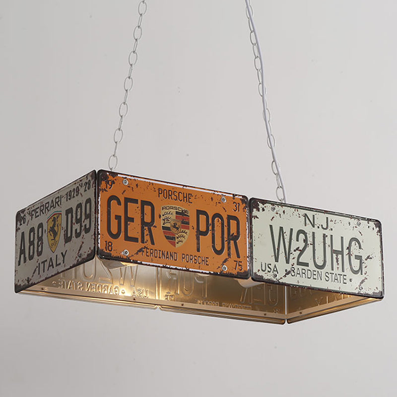 Luminaire géométrique luminaire luminaire rétro de style industriel éclairage en métal pour bar