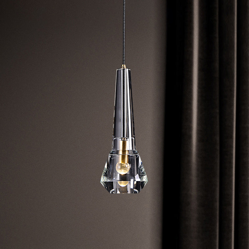 Kristal messing hanglamp in moderne luxe stijl koper geometrische hangende lamp voor binnenruimtes