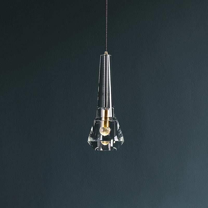 Kristal messing hanglamp in moderne luxe stijl koper geometrische hangende lamp voor binnenruimtes