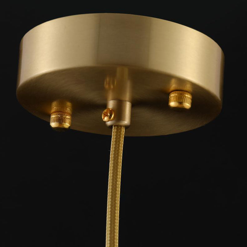 Kopergoudhangende lamp in moderne artistieke stijl kristallen geometrische hanglamp voor eetkamer