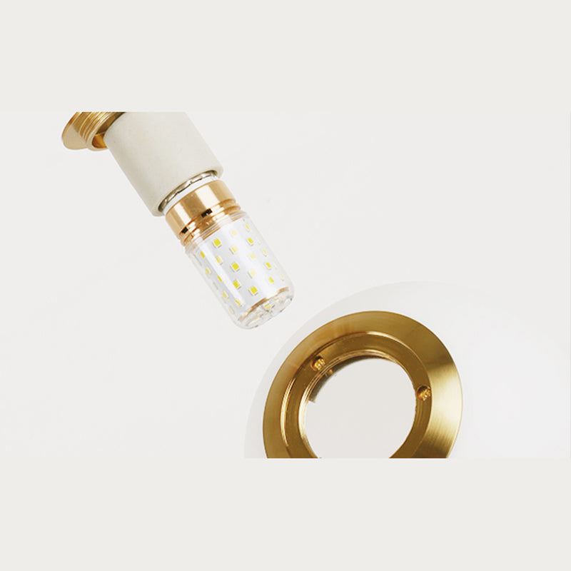 Modern Simplicity Round Ceiling Pendant Milk Glass Hanging Light for Living Room