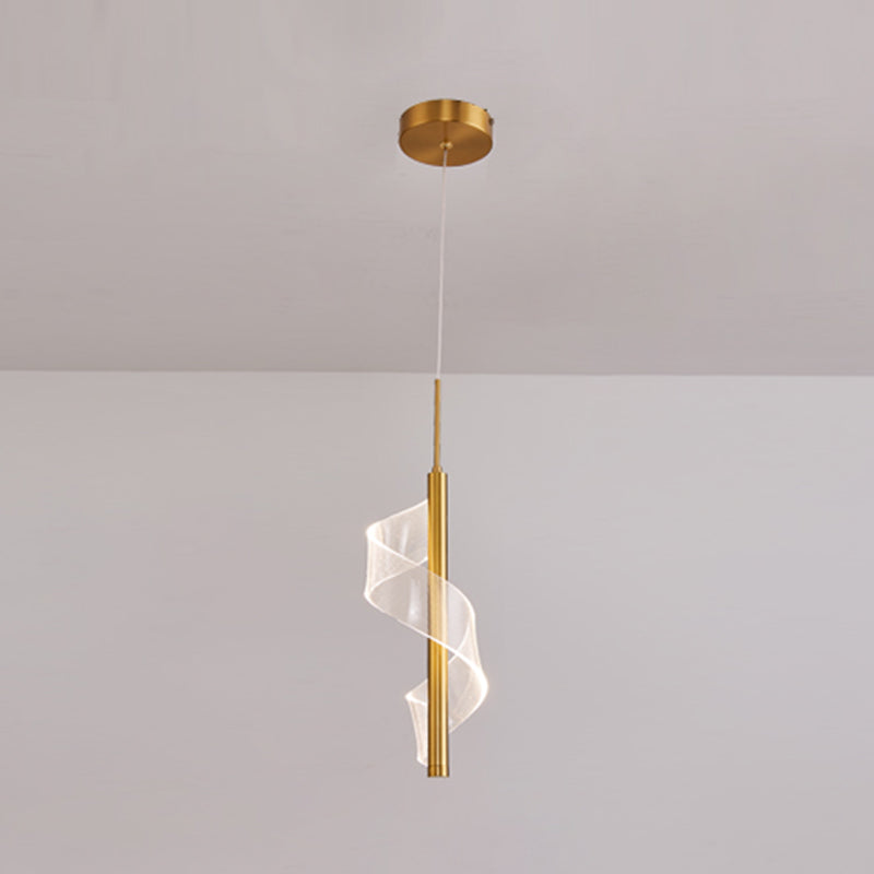 Lampada per sospensione a soffitto moderna a onda a onda di semplicità ACRILICA ACCRIPOLE PER IL RISTATO