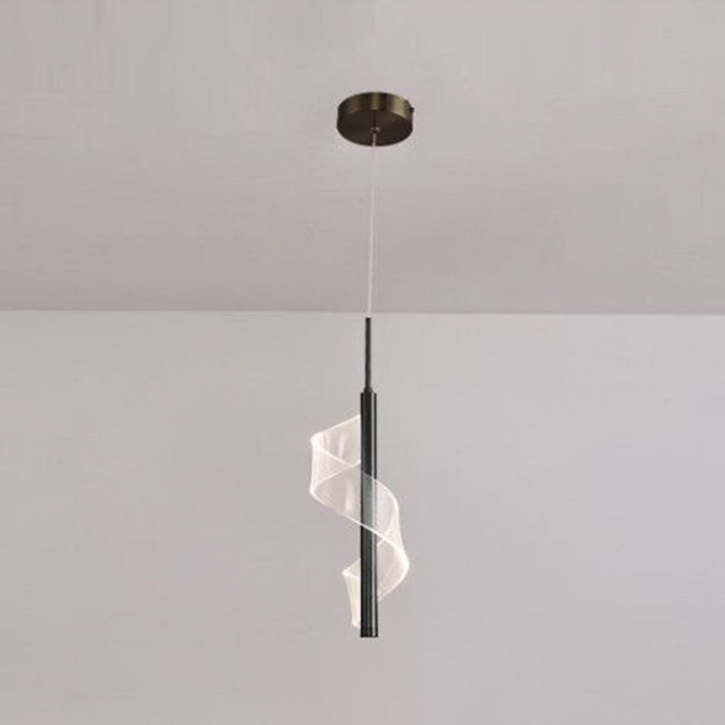 Lampada per sospensione a soffitto moderna a onda a onda di semplicità ACRILICA ACCRIPOLE PER IL RISTATO