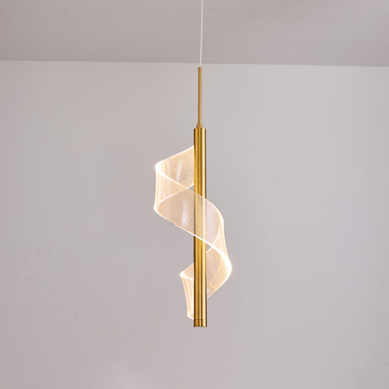 Lampada per sospensione a soffitto moderna a onda a onda di semplicità ACRILICA ACCRIPOLE PER IL RISTATO