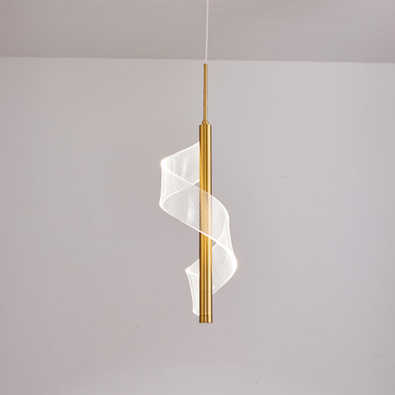 Lampada per sospensione a soffitto moderna a onda a onda di semplicità ACRILICA ACCRIPOLE PER IL RISTATO