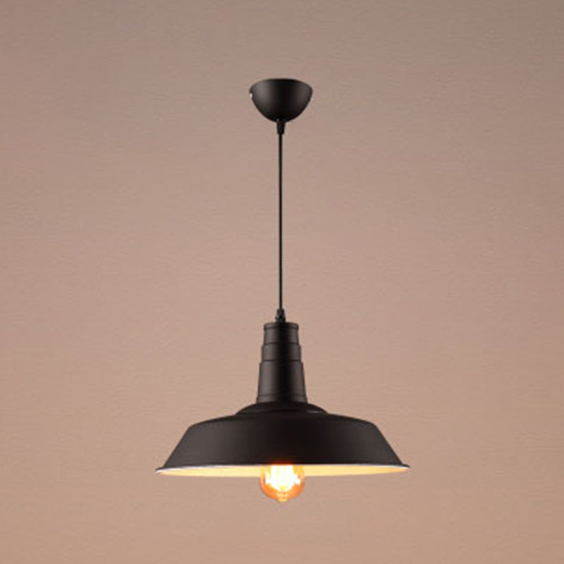1 Light Barn Ceiling Pendant Industrial Style Metal Hanging Light Fixtures for Restaurant
