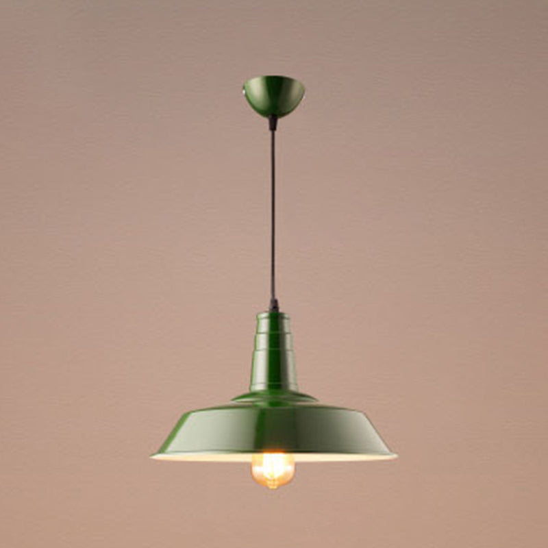 1 Light Barn Ceiling Pendant Industrial Style Metal Hanging Light Fixtures for Restaurant