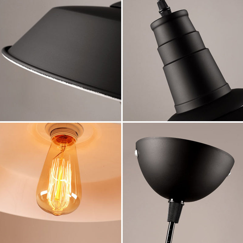 1 Light Barn Ceiling Pendant Industrial Style Metal Hanging Light Fixtures for Restaurant