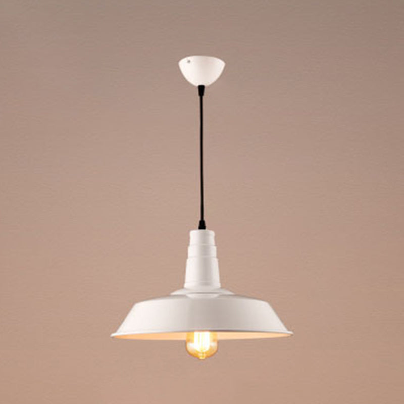 1 Light Barn Ceiling Pendant Industrial Style Metal Hanging Light Fixtures for Restaurant