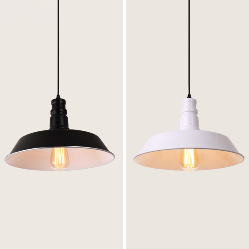1 Light Barn Ceiling Pendant Industrial Style Metal Hanging Light Fixtures for Restaurant