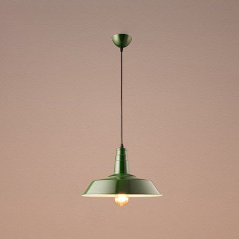 1 Light Barn Ceiling Pendant Industrial Style Metal Hanging Light Fixtures for Restaurant