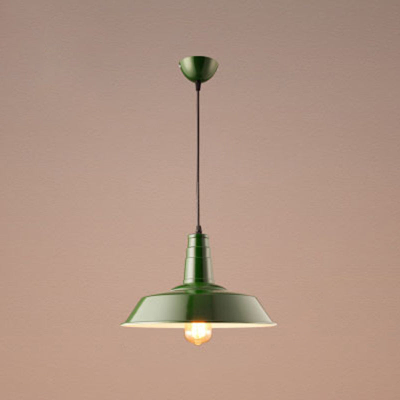 1 Light Barn Ceiling Pendant Industrial Style Metal Hanging Light Fixtures for Restaurant