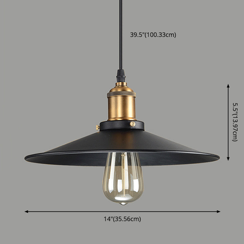 1 Lumières de plafond suspendues éclaboussées pendentif en métal de style industriel pour le magasin de vêtements